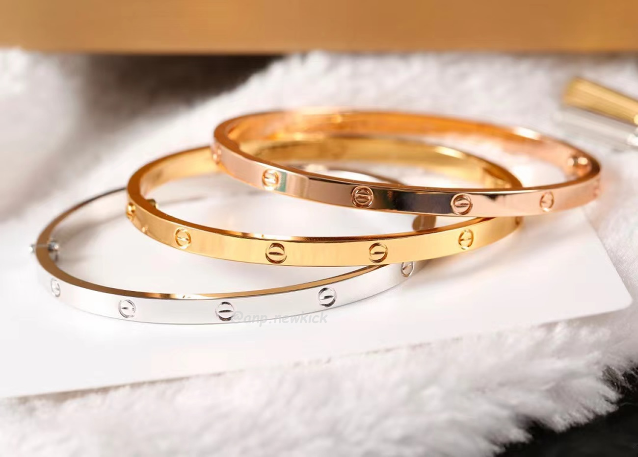 Cartier 18k Love Bracelets Gold Silver Rosegold (16) - newkick.cc